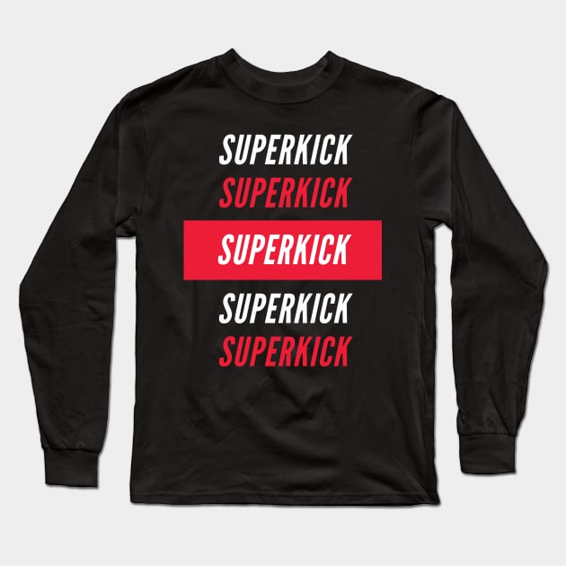 Superkick Long Sleeve T-Shirt by pixelcat